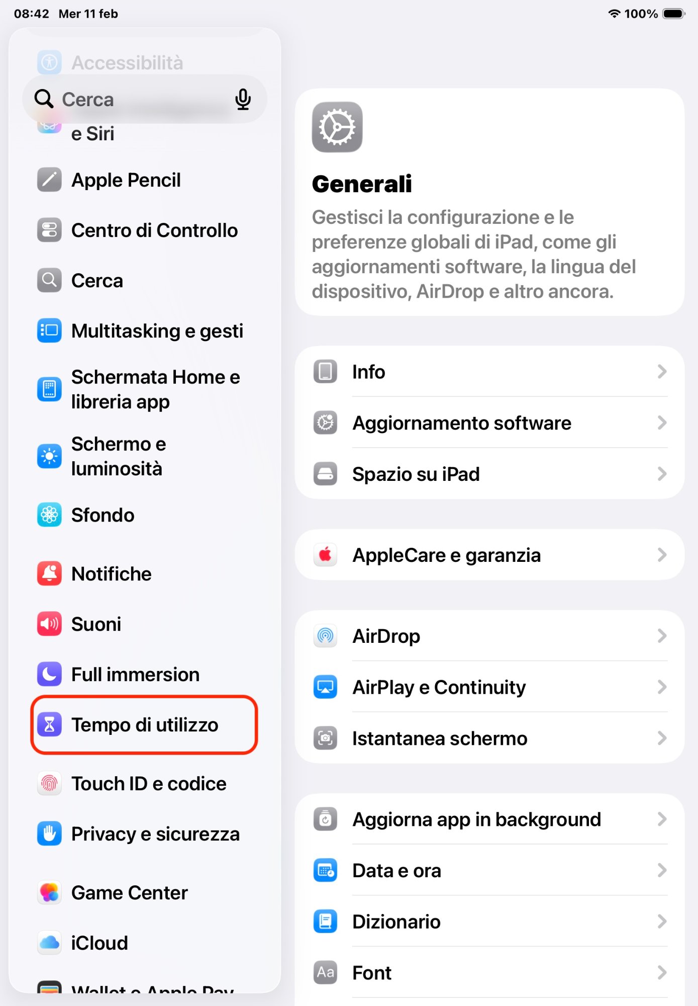 Step 1 — Tempo di utilizzo